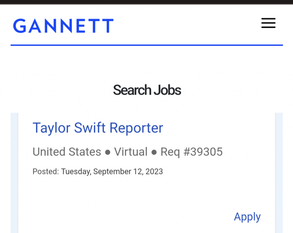 Taylor Swift Reporter