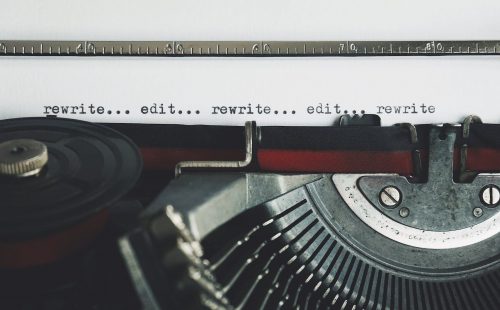 rewrite edit text on a typewriter