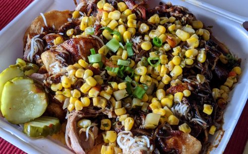 Redneck Nachos at Kue'd Smokehouse in a Des Moines suburb
