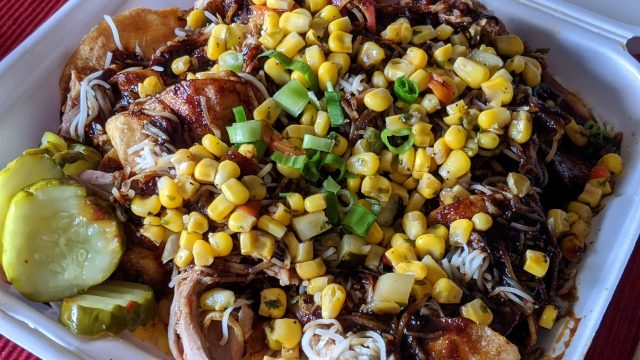 Redneck Nachos at Kue'd Smokehouse in a Des Moines suburb