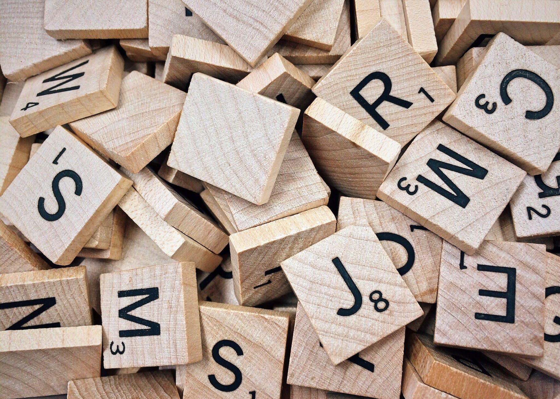 Scrabble tiles that show what my brain feels like after writing all day
