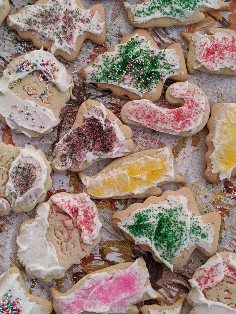 Decorated cut-out cookies